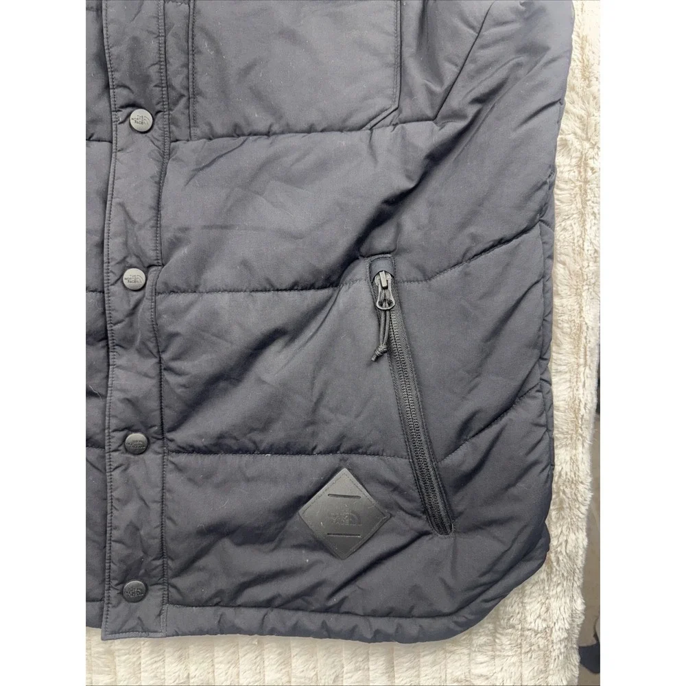 The‎ North Face Mens Patricks Point Puffer Vest Black Medium Button Zip Pocket
